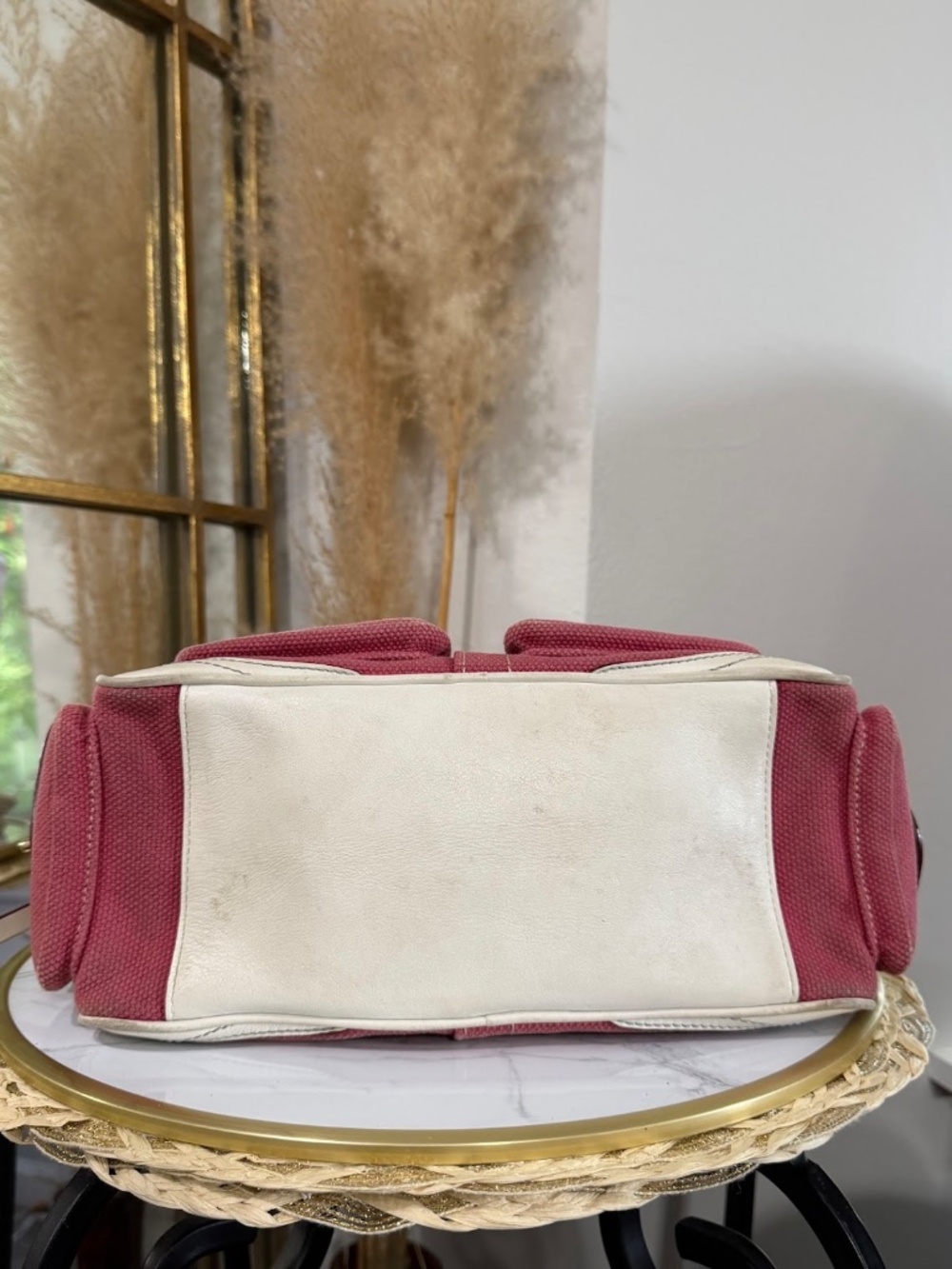 Coach Vintage Y2k Pink Legacy Gallery Turn Lock Satchel Handbag Style 1874 Rare - Picture 5 of 11